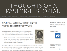 Tablet Screenshot of pastorhistorian.com